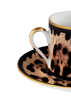 Leopardo Coffee Cup & Saucer Set